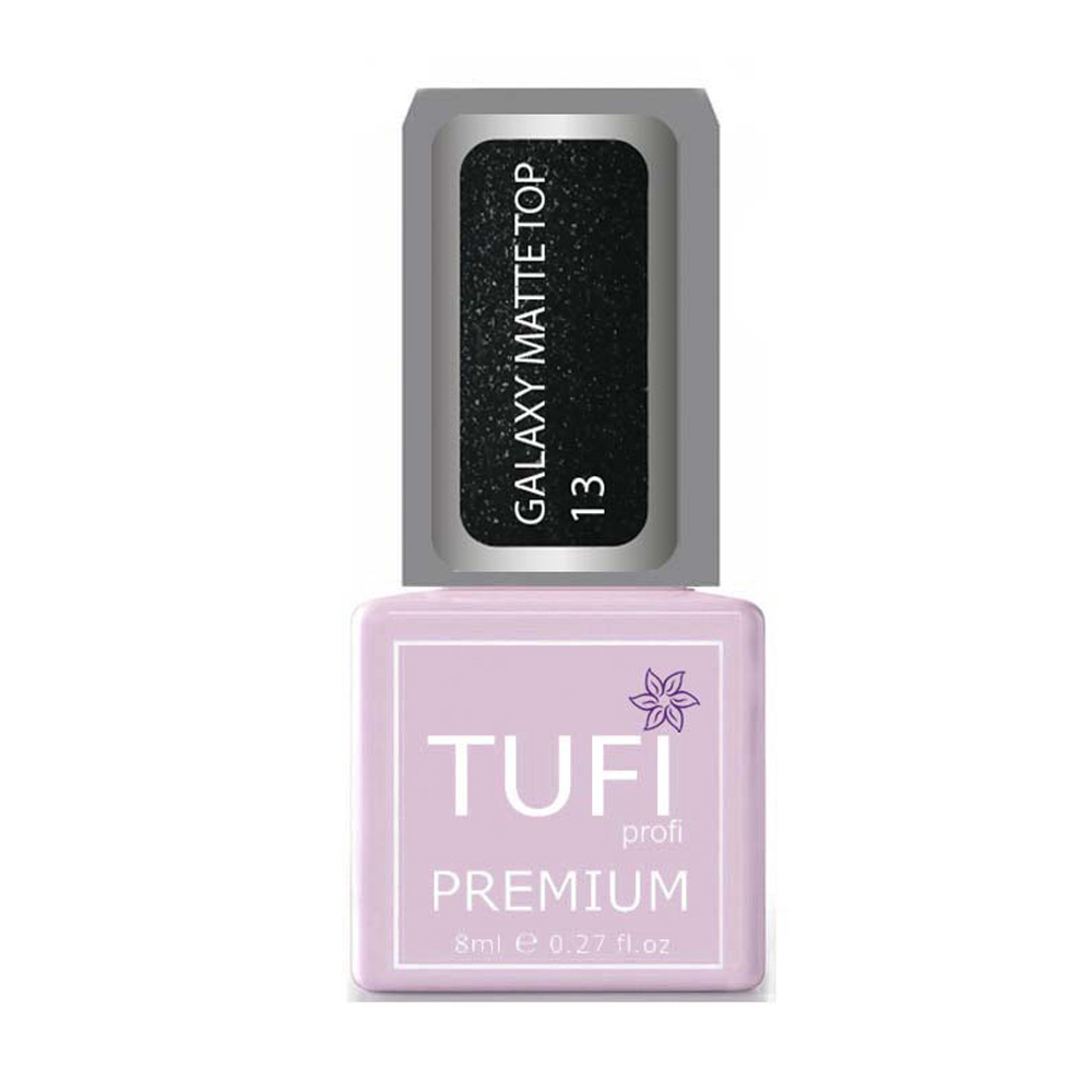 Топ для гель-лаку Tufi profi Premium Galaxy Matte Top 13 Сіріус, 8 мл